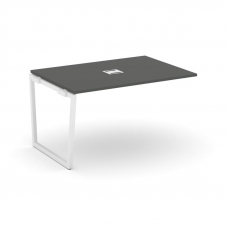 Style Project Проходной наб. элем. перег. стола SN-4T2.NSPRG-002 Антрацит/Металл Белый/Заглушка Мета