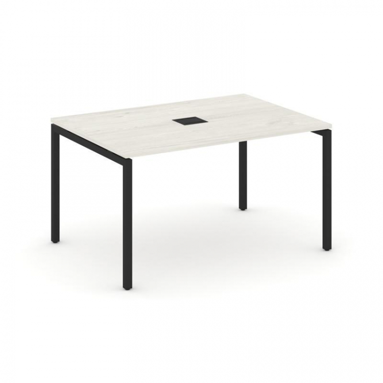 Style Project Стол переговорный SN-4P.SPRG-002 Дуб Наварра/Металл Черный 1180*980*750