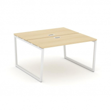 Style Project Рабочая станция 2-х сторон. SN-4T2.DRS-001 Акация Лорка/Металл Белый/Заглушка Пластик