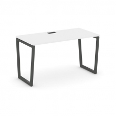 Style Project Стол письменный SN-4T2.SP-023 Белый/Металл Антрацит/Черный Пластик 1380*800*750