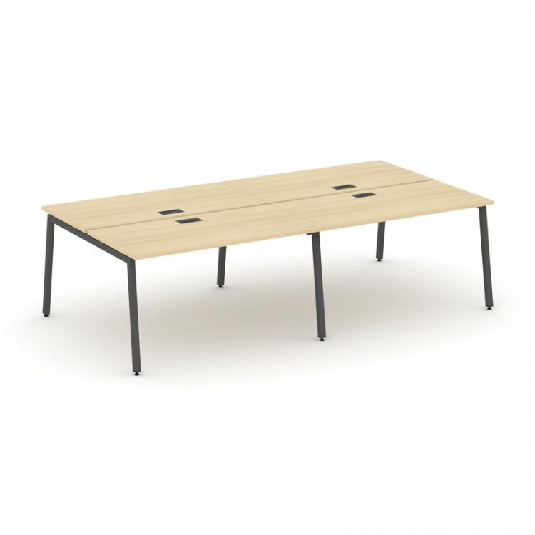 Style Project Рабочая станция 2-х сторон. SN-4A.DRS-034 Акация Лорка/Металл Антрацит 3160*1232*750