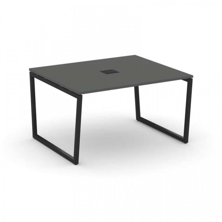 Style Project Стол переговорный SN-4T2.SPRG-033 Антрацит/Металл Черный/Заглушка Металл Черный 1380*1