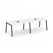 Style Project Стол переговорный SN-4A.SPRG-014 Белый/Металл Черный 3160*980*750