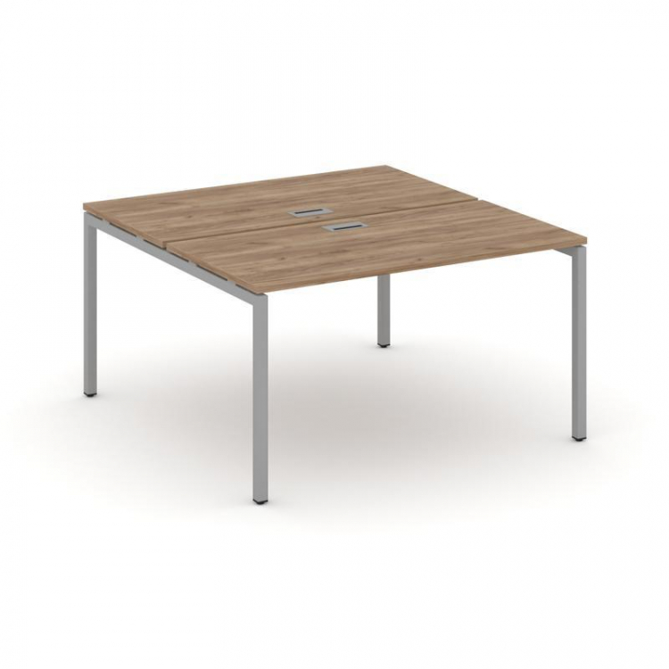 Style Project Рабочая станция 2-х сторон. SN-4P.DRS-013 Дуб Табак/Металл Серый 1380*1432*750