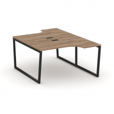Style Project Рабочая станция эргоном. SN-4T2.DRPA-012 Дуб Табак/Металл Черный/Заглушка Пластик Черн