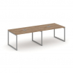 Style Project Стол переговорный SN-4O.SPRG-013 Дуб Табак/Металл Серый 2760*980*750