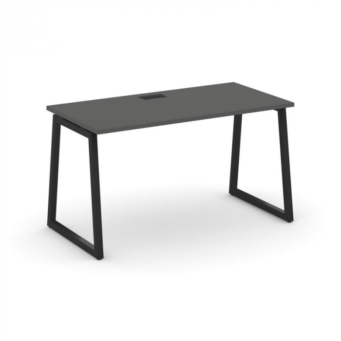 Стайл Проджект Стол письменный SN-4T1.SP-014 Антрацит/Металл Черный/Заглушка Пластик Черный 1580*700