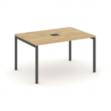 Style Project Стол переговорный SN-4P.SPRG-003 Тиквуд Светлый/Металл Антрацит 1380*980*750