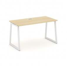 Style Project Стол письменный SN-4T1.SP-023 Акация Лорка/Металл Белый/Заглушка Пластик Белый 1380*80