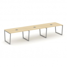 Style Project Стол переговорный SN-4T2.SPRG-021 Акация Лорка/Металл Серый/Заглушка Металл Серый 2940