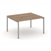 Style Project Стол переговорный SN-4P.SPRG-032 Дуб Табак/Металл Серый 1180*1180*750