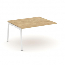 Style Project Проходной наб. элем. перег. стола SN-4A.NSPRG-032.3 Тиквуд Светлый/Металл Белый 1180*1