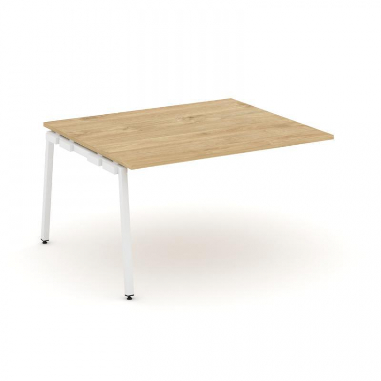 Style Project Проходной наб. элем. перег. стола SN-4A.NSPRG-032.3 Тиквуд Светлый/Металл Белый 1180*1