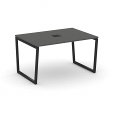 Style Project Стол переговорный SN-4T2.SPRG-003 Антрацит/Металл Черный/Заглушка Металл Черный 1380*9