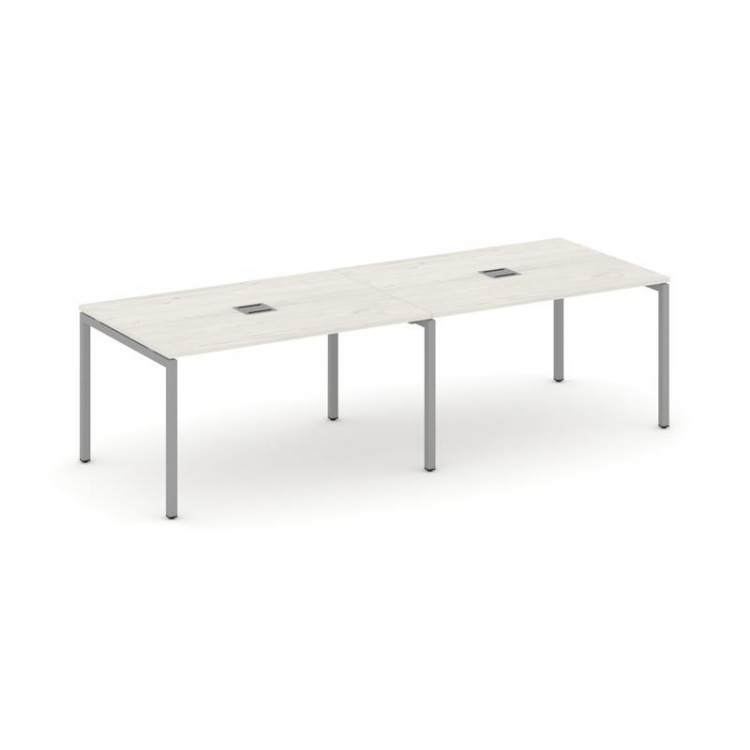 Style Project Стол переговорный SN-4P.SPRG-014 Дуб Наварра/Металл Серый 3160*980*750