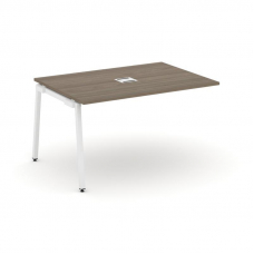 Style Project Проходной наб. элем. перег. стола SN-4A.NSPRG-001 Вяз Благородный/Металл Белый 980*980