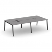 Стайл Проджект Рабочая станция двухсторонняя SN-4A.DRS-032 Серый Пепел/Металл Черный 2360*1232*750