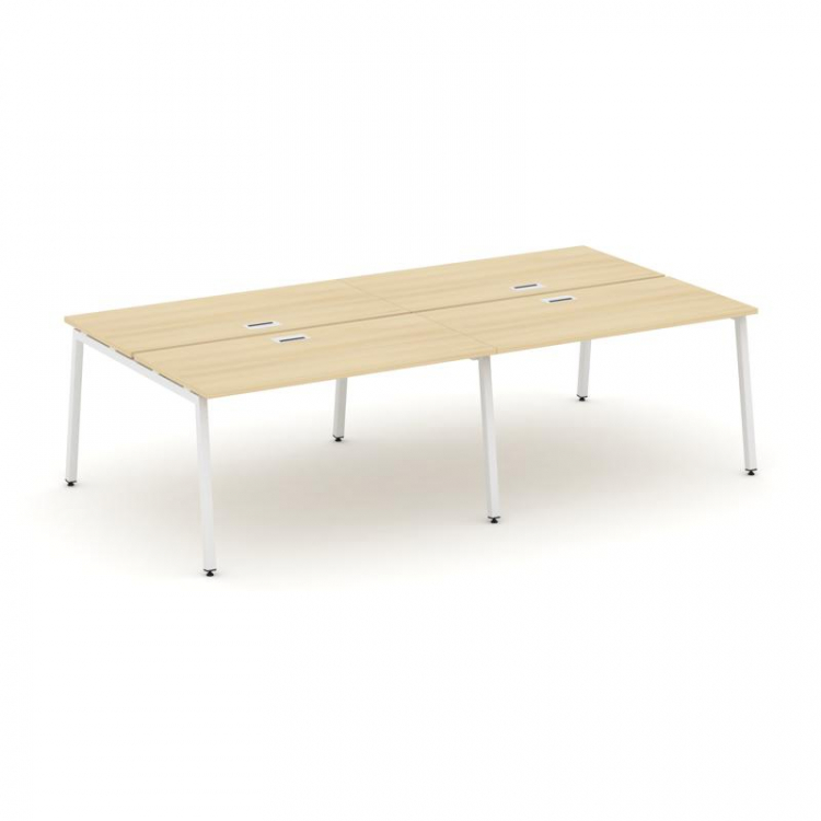 Style Project Рабочая станция 2-х сторон. SN-4A.DRS-043 Акация Лорка/Металл Белый 2760*1432*750