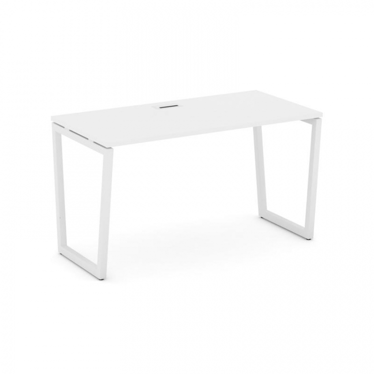 Style Project Стол письменный SN-4T2.SP-023 Белый/Металл Белый/Заглушка Пластик Белый 1380*800*750