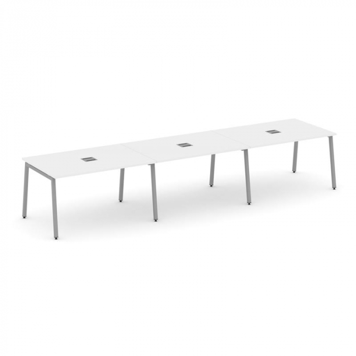 Style Project Стол переговорный SN-4A.SPRG-023 Белый/Металл Серый 4410*980*750