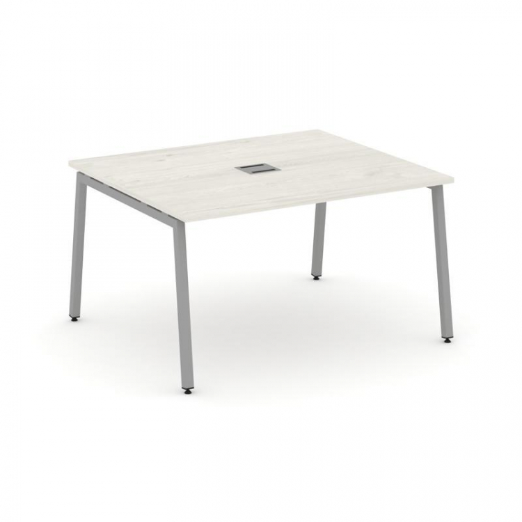 Style Project Стол переговорный SN-4A.SPRG-033 Дуб Наварра/Металл Серый 1380*1180*750