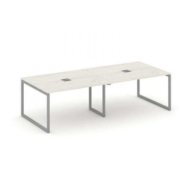 Стайл Проджект Стол переговорный SN-4O.SPRG-044 Дуб Наварра/Металл Серый 3160*1180*750
