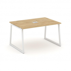 Style Project Стол переговорный SN-4T1.SPRG-001 Тиквуд Светлый/Металл Белый/Заглушка Металл Белый 98