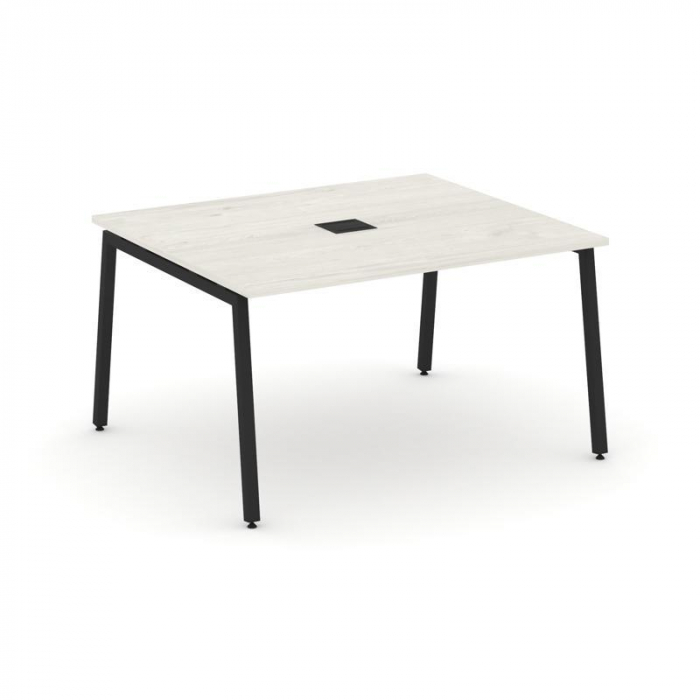 Style Project Стол переговорный SN-4A.SPRG-033 Дуб Наварра/Металл Черный 1380*1180*750