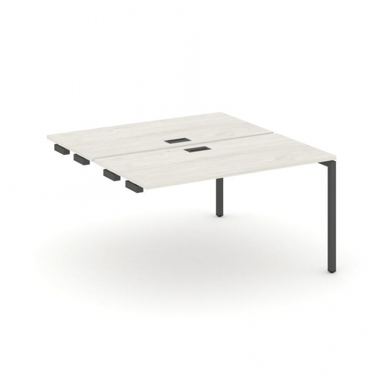 Style Project Стол-приставка к опор. элем. SN-4P.DPRS-013 Дуб Наварра/Металл Антрацит 1380*1432*750