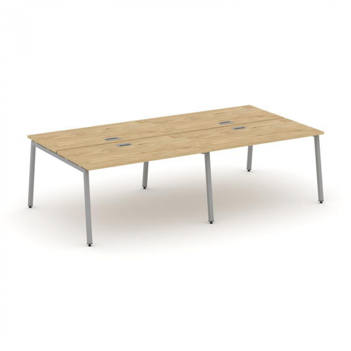 Style Project Рабочая станция 2-х сторон. SN-4A.DRS-054 Тиквуд Светлый/Металл Серый 3160*1632*750