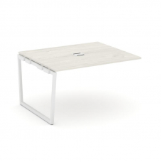 Style Project Проходной наб. элем. перег. стола SN-4T2.NSPRG-032 Дуб Наварра/Металл Белый/Заглушка М