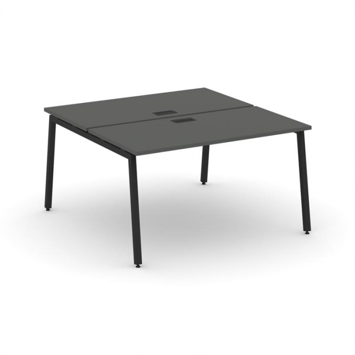 Style Project Рабочая станция 2-х сторон. SN-4A.DRS-022 Антрацит/Металл Черный 1180*1632*750