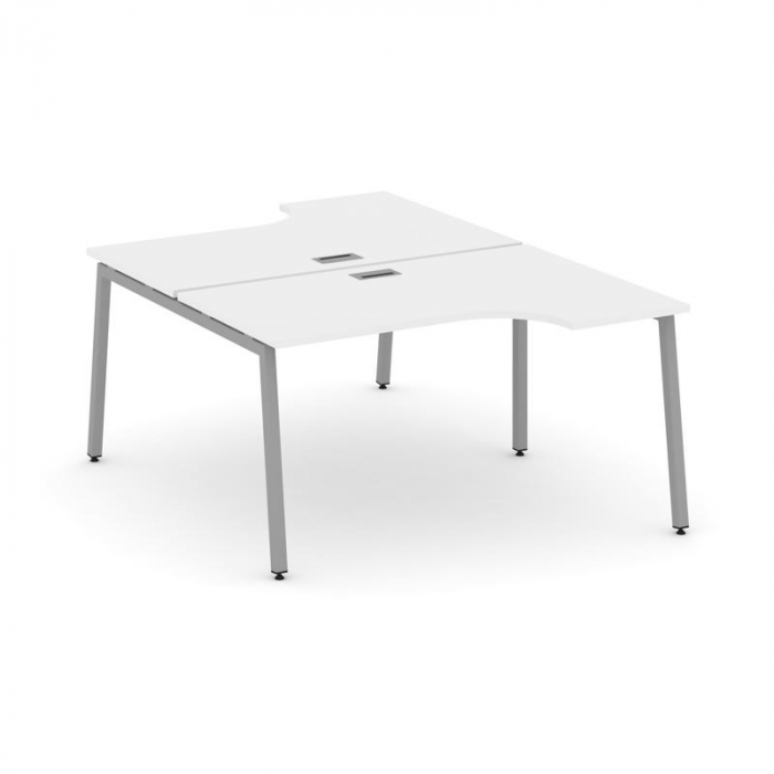 Style Project Рабочая станция эргоном. SN-4A.DRPA-022 Белый/Металл Серый 1580*1632/1992*750