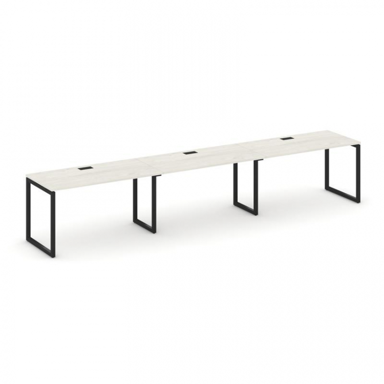 Style Project Рабочая станция 1 сторон. SN-4O.ORS-051 Дуб Наварра/Металл Черный 2940*800*750