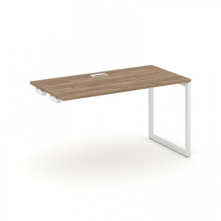 Style Project Стол-приставка к опор. элем. SN-4O.OPRS-004 Дуб Табак/Металл Белый 1580*600*750