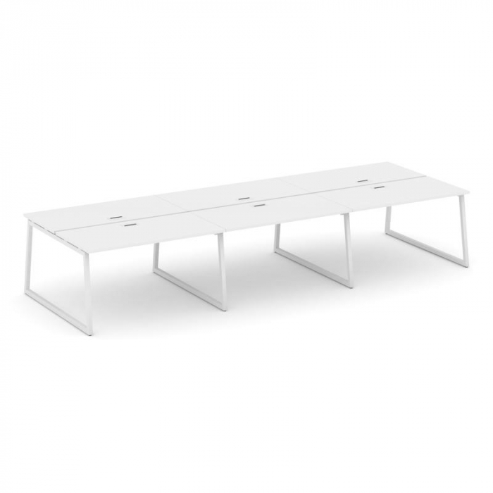 Стайл Проджект Рабочая станция 2-х сторон. SN-4T1.DRS-063 Белый/Металл Белый/Заглушка Пластик Белый