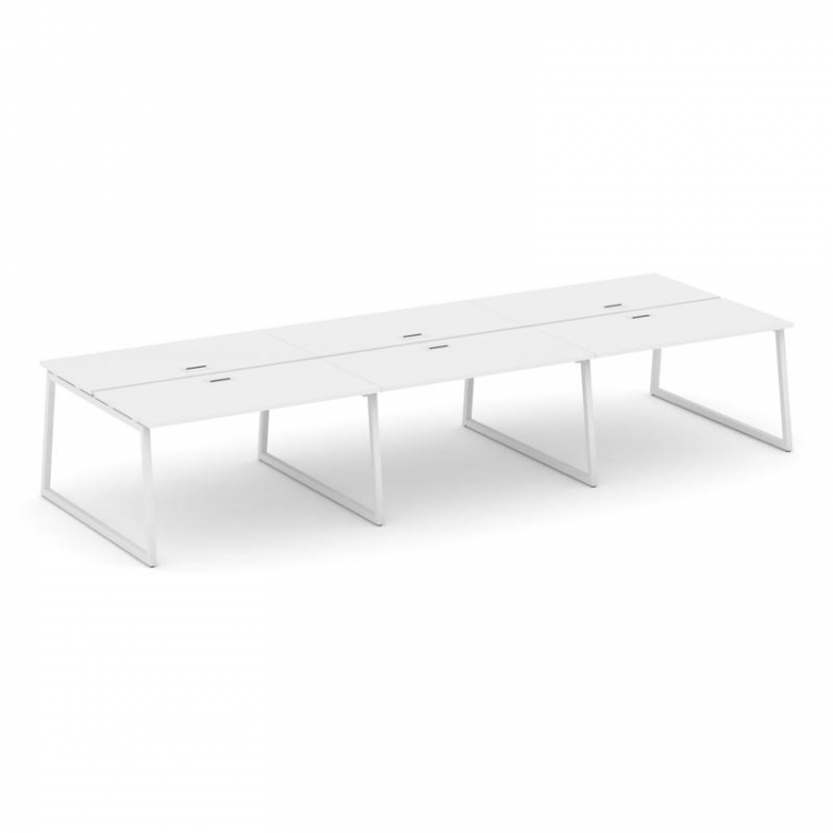 Style Project Рабочая станция 2-х сторон. SN-4T1.DRS-064 Белый/Металл Белый/Заглушка Пластик Белый 4