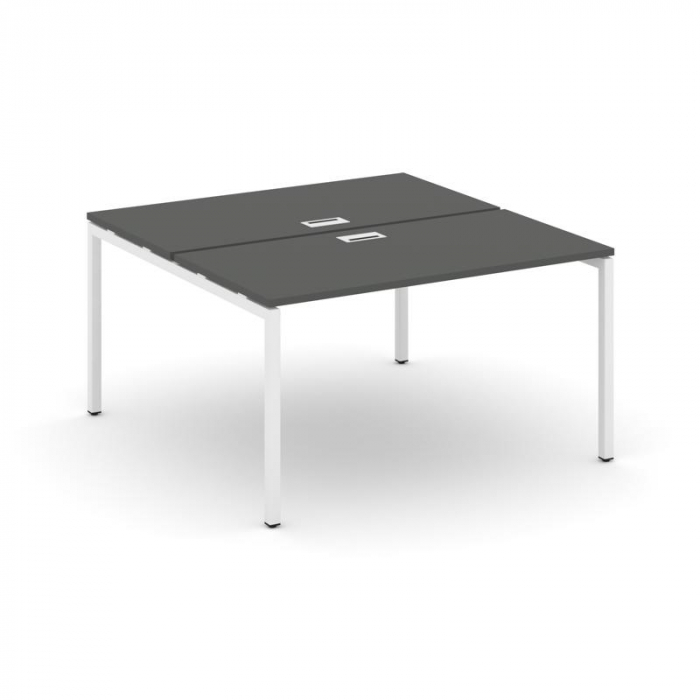 Style Project Рабочая станция 2-х сторон. SN-4P.DRS-003 Антрацит/Металл Белый 1380*1232*750
