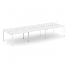 Style Project Рабочая станция 2-х сторон. SN-4P.DRS-072 Белый/Металл Белый 3540*1432*750