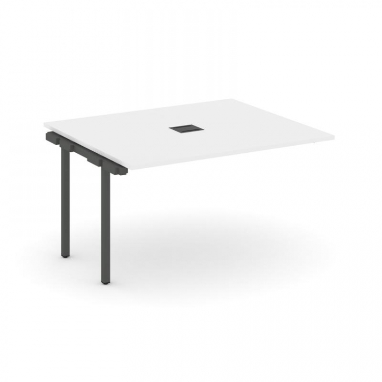 Style Project Проходной наб. элем. перег. стола SN-4P.NSPRG-034 Белый/Металл Антрацит 1580*1180*750