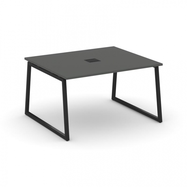 Style Project Стол переговорный SN-4T1.SPRG-032 Антрацит/Металл Черный/Заглушка Металл Черный 1180*1