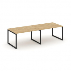 Стайл Проджект Стол переговорный SN-4O.SPRG-011.3 Тиквуд Светлый/Металл Черный 1960*980*750