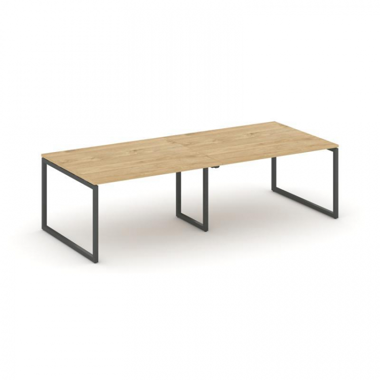 Style Project Стол переговорный SN-4O.SPRG-044.3 Тиквуд Светлый/Металл Антрацит 3160*1180*750