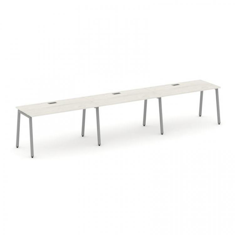 Style Project Рабочая станция 1 сторон. SN-4A.ORS-033 Дуб Наварра/Металл Серый 4140*600*750