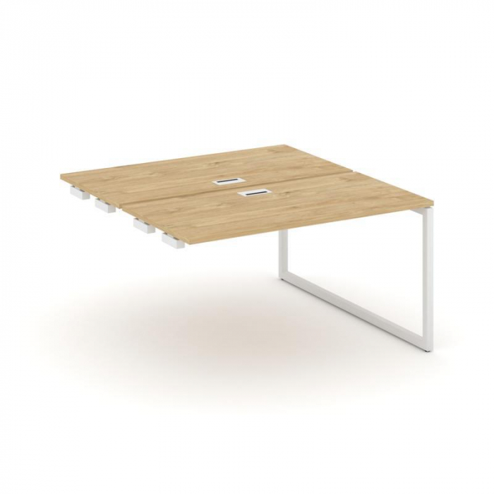 Style Project Стол-приставка к опор. элем. SN-4O.DPRS-003 Тиквуд Светлый/Металл Белый 1380*1232*750