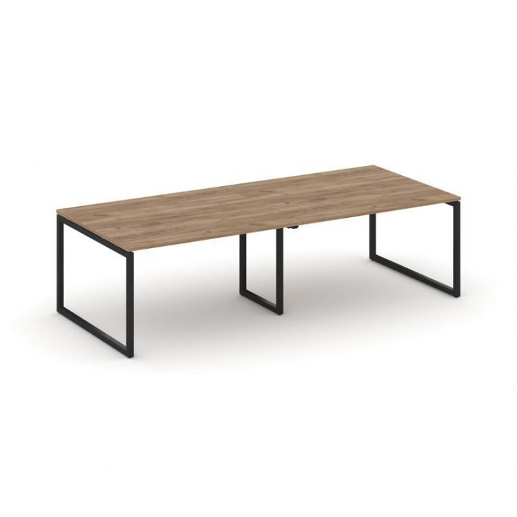 Style Project Стол переговорный SN-4O.SPRG-042.3 Дуб Табак/Металл Черный 2360*1180*750