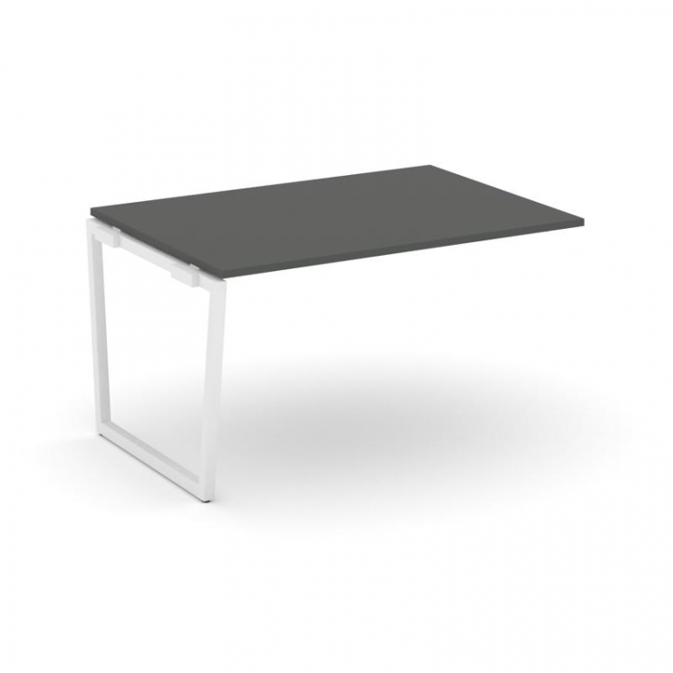 Style Project Проходной наб. элем. перег. стола SN-4T2.NSPRG-003.3 Антрацит/Металл Белый 1380*980*75