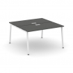 Style Project Рабочая станция 2-х сторон. SN-4A.DRS-024 Антрацит/Металл Белый 1580*1632*750