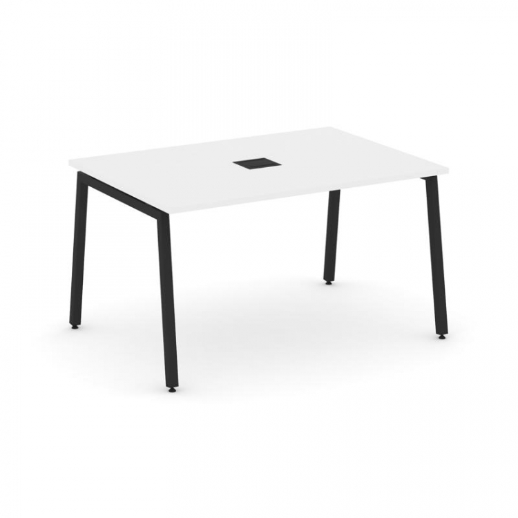 Style Project Стол переговорный SN-4A.SPRG-001 Белый/Металл Черный 980*980*750