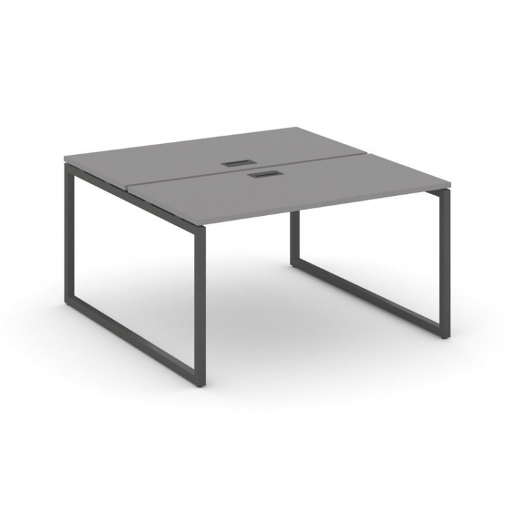 Стайл Проджект Рабочая станция двухсторонняя SN-4O.DRS-013 Серый Пепел/Металл Антрацит 1380*1432*750